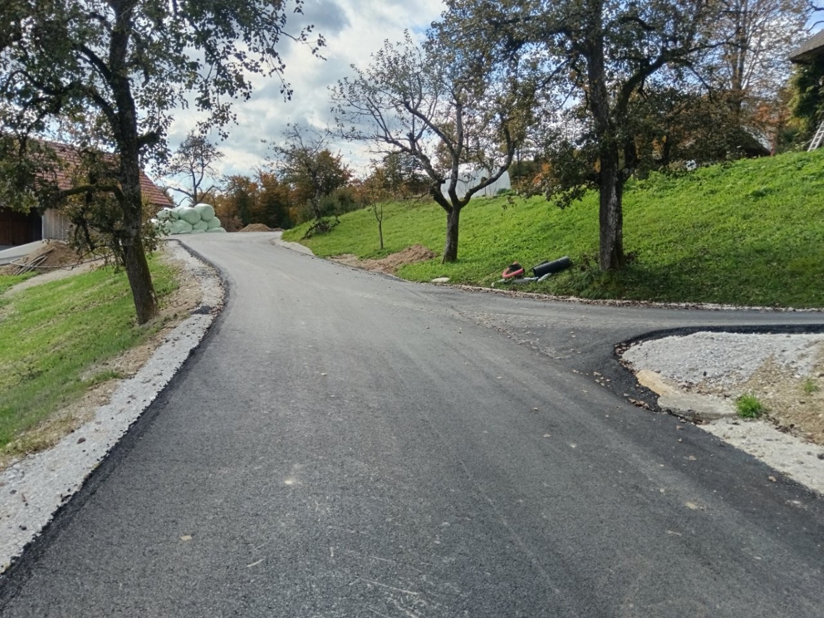 Končana sanacijska dela na plazovih vzdolž ceste Poljane–Smoldno–Gabrška Gora in rekonstrukcija pripadajoče lokalne ceste.