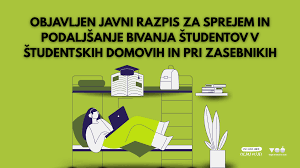 Razpis za sprejem in podaljšanje bivanja študentov