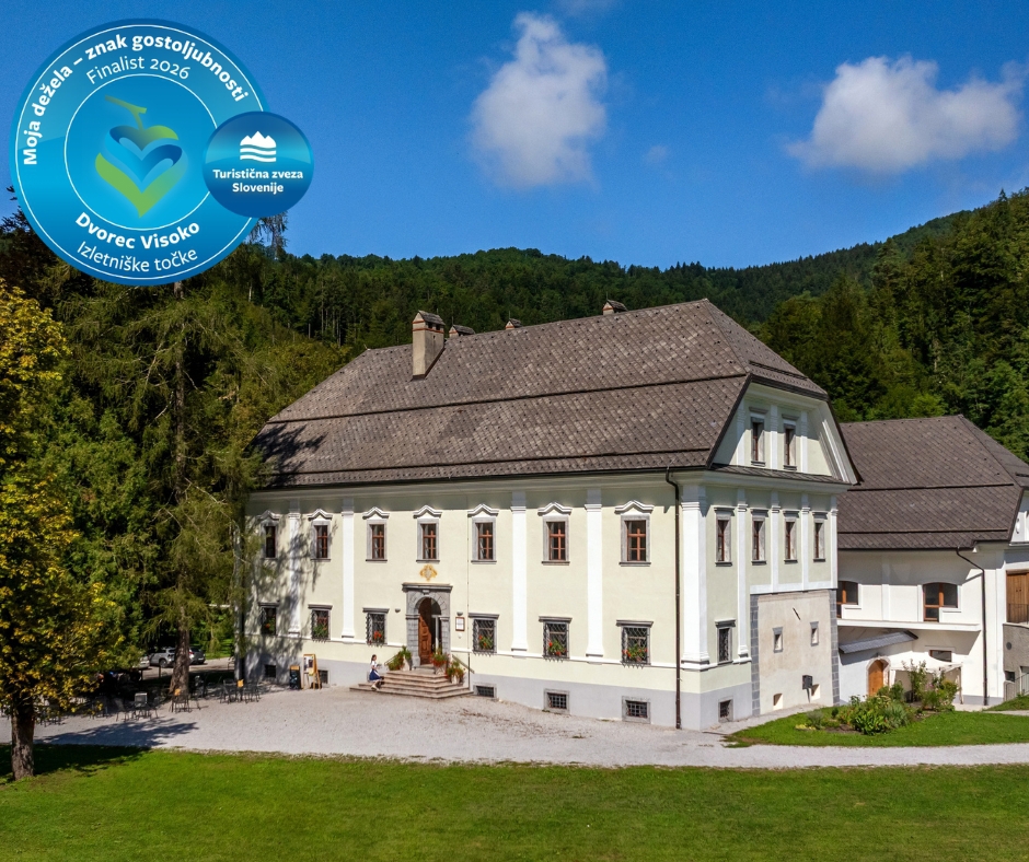 Dvorec Visoko v finalu izbora Moja dežela - znak gostoljubnosti 2026